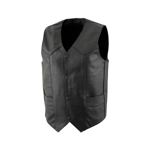 Chaleco Acolchado de Cuero Genuino Personalizado, Elegante, Duradero, Impermeable, Cortavientos, Informal, para Motocicleta, Venta al Por Mayor, Transpirable - Product Image 4