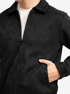 Veste d'hiver pour homme en nylon matelassé, doublée, épaisse, en polaire, sans col, coupe-vent, à capuche, pour les sports de plein air - Product Image 4