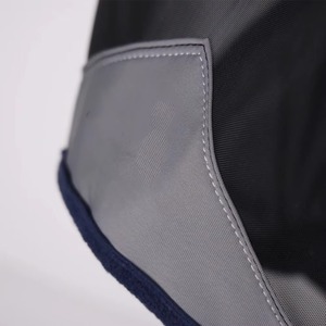 Masque anti-mouches pour chevaux, nouveau design, avec protection UV pour les oreilles, confortable, respirant, élastique, avec grandes mailles pour les yeux - Product Image 3