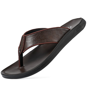 Sandalias de Verano para Hombre, Modernas, de Cuero Genuino, con Suela Antideslizante, Casuales para Exteriores - Product Image 5