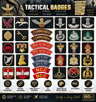 Badges métalliques en laiton brodés sur mesure de haute qualité, patchs 3D en PVC avec fermeture auto-agrippante pour fabricants d'uniformes de sécurité