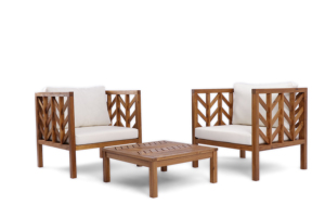 Outdoor Living Set with Weather Resistant Materials Durable Frame and Comfortable Cushions Ideal for Garden Patio and Outdoor - Product Image 4