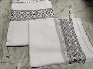 ผ้าคลุมไหล่ IMMAH สีขาวคุณภาพดีขายดี สำหรับผู้ชาย ผ้าฝ้ายวอยล์ น้ำหนักเบา ระบายอากาศได้ดี ทนทาน เหมาะสำหรับฤดูหนาว ดีไซน์สีสันตัดกัน - Product Image 3