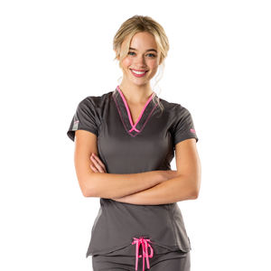 Hauts utilitaires à manches courtes à double poche pour toilettage, imperméables, gilet de toilettage pour animaux de compagnie, hauts de travail personnalisés noirs pour toilettage - Product Image 2