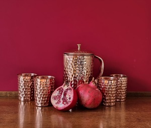 Distressed Look Vintage Style Copper Water Jug 1.8L Eco-Friendly Durable Solid Finish Custom Factory Wholesale Wine Drinks <b>Beer</b> - Product Image 3