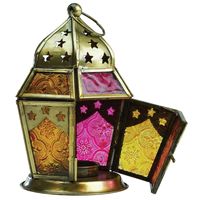 Lanterne marocaine suspendue en fer et verre de forme personnalisée, impression typographique, logo personnalisé, faite à la main, écologique, pour la maison et Noël