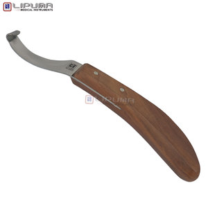 LIPUMA Couteau à double tranchant pour sabots 22cm, réutilisable, pour la coupe des sabots, manche en bois, pour chevaux, lapins et bétail - Product Image 5