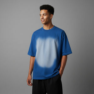 T-shirt Hip Hop Homme 2026 Tendance, Coton Lourd Délavé Effet Soleil, Logo Personnalisé, Anti-Plis, Respirant - Product Image 3