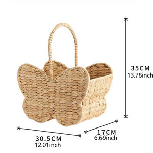 Cesta para conejos de jacinto de agua natural, hecha a mano en Vietnam, diseño de almacenamiento ecológico con suministro al por mayor. - Product Image 3