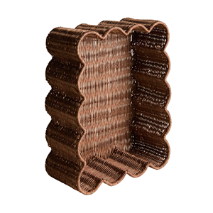 Wholesale Scalloped Rattan Storage <b>Basket</b> Eco-Friendly <b>Wicker</b> Tray For Tabletop Decor Premium Vietnam Rattan Organizer - Product Image 2