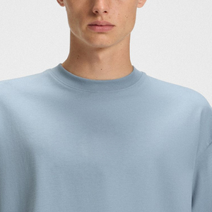 T-shirt en coton à col rond pour homme, coupe décontractée, qualité supérieure, manches courtes, service OEM, design uni, pour acheteurs en gros - Product Image 2