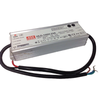 Transformador LED Meanwell Impermeable de 220v a 24v 96W, Fuente de Alimentación AC-DC Única