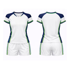 Personnalisez votre uniforme de volley-ball pour femmes, imprimé par transfert thermique, respirant, anti-humidité, grande taille, été, polyester - Product Image 3