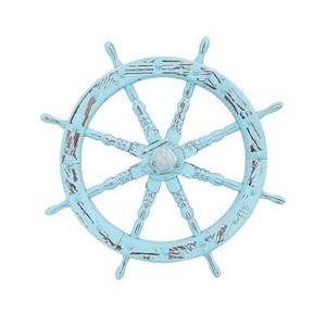 Wooden <b>Ship</b> <b>Wheel</b> Ocean Voyage Wall Accent Crafted to Enrich Coastal Interiors with Authentic Nautical Decorative Elegance - Product Image 6