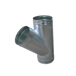 Diseño Industrial Tee <span class=keywords><strong>de</strong></span> acero inoxidable <span class=keywords><strong>de</strong></span> tres vías <span class=keywords><strong>de</strong></span> igual diámetro Tee Y-tee Conductos en espiral para sótano <span class=keywords><strong>de</strong></span> hospital - Product Image 3