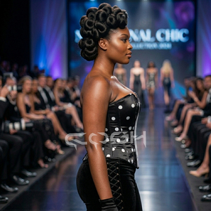 Haut corset imprimé à pois sur tout le buste - Product Image 3