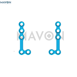 Série de traumatologie en chirurgie maxillo-faciale, plaque micro-perforée droite en acier inoxydable pour chirurgie esthétique, manuelle, certifiée CE - Product Image 5