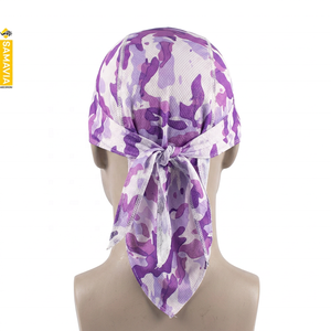 Vente en gros SAMAVIA Durag en soie personnalisé pour enfants, 4 saisons, Chapeau de pirate / Bonnet de chimiothérapie / Turban / Bonnet-écharpe couleur unie, pour le sport, le cyclisme et le quotidien - Product Image 4