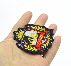 New Arrival Heavy Duty Woven <b>Badges</b> Twill Fabric <b>Machine</b> Embroidered <b>Badges</b> Most Popular Canvas Made in Pakistan Woven <b>Badges</b> - Product Image 5