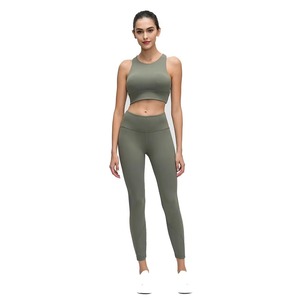 Women Yoga Set Jacquard Pattern Seamless <b>Leggings</b> Padded Sports Bra Two Piece Gym Fitness Apparel - Product Image 6
