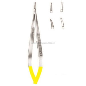 Portaagujas Castroviejo de Punta T/C de Calidad Premium, Instrumentos Quirúrgicos de Sutura de Acero Inoxidable |   Portaagujas - Product Image 3