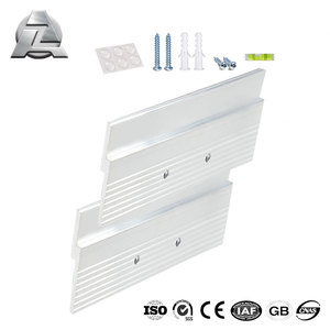 Taquet français en <span class=keywords><strong>m</strong></span>étal de 1 à 7/8 pouces de largeur Clip en Z pour cadre photo mural avec trous - Product Image 2