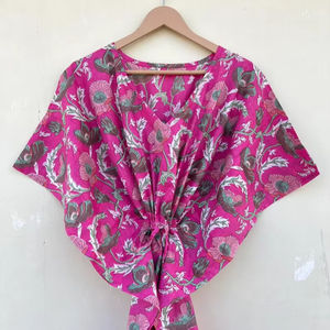 Vestido Kaftán Informal de Verano con Estampado Floral Tropical, sin Mangas, de Algodón, para Mujer, Playa, Islas del Pacífico Asiático - Product Image 1