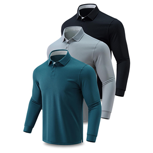 T-shirt thermique à manches longues pour homme, couche de base chaude, col rond, haut décontracté d'hiver - Product Image 1