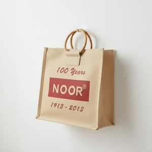 Bolsa de Yute Tejida Personalizada con Logotipo Ecológico Juko |   Bolsa de Compras Promocional Reutilizable, Biodegradable, de Color Natural, con Cierre de Cremallera - Product Image 1