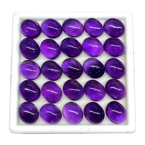 Cabujón de Amatista Natural de Corte Ovalado 12mm 10mm, Piedra de Amatista Púrpura, Gemas Sueltas, Precio al por Mayor, Lote a Granel para Fabricación de Joyas - Product Image 6