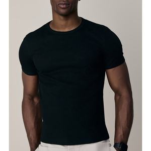 T-shirt blanc à col rond et manches courtes pour homme, en coton tricoté surdimensionné, style streetwear, personnalisable, séchage rapide, décontracté, respirant, coupe classique - Product Image 6