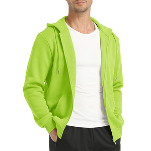 Sudadera con capucha informal de algodón con bolsillos frontales, corte regular, forro polar, precio económico para hombre, sudaderas con capucha con cremallera de alta calidad para hombre - Product Image 2