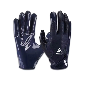 Guantes Deportivos Blancos para Receptor de Fútbol Americano, con Agarre Completo en los Dedos, Antideslizantes, con Tela para Prácticas al Aire Libre - Product Image 2