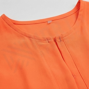 ชุดเดรสอาบายะห์ผ้าชีฟองสีสันตามสั่งสำหรับสตรีมุสลิม แต่งพู่ห้อย เหมาะสำหรับงานปาร์ตี้ สไตล์อิสลาม เรียบร้อย ระบายอากาศได้ดี ทรงเอไลน์ เรียบง่าย คุณภาพสูง - Product Image 4