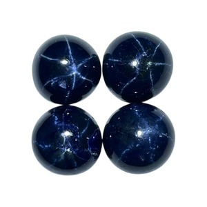 Saphir bleu naturel taille ronde cabochon 8mm, pierres précieuses en vrac, prix de gros pour la fabrication de bijoux - Product Image 3