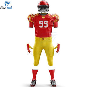 Custom Design American Football Uniform Custom Team Name Football Jersey Pants Set Short Quick Dry Breathable Professional Teams - Product Image 2