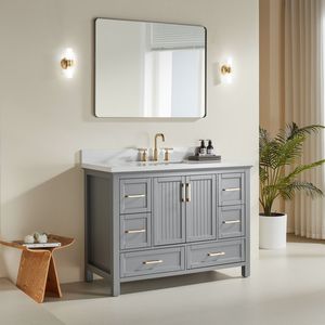 Mobile Bagno Autoportante da 48 Pollici Completamente Assemblato con 2 Maniglie - Product Image 2