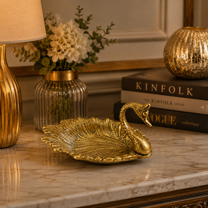 Bandeja Decorativa Golden Swan para Mesa del Hogar, Decoración Festiva Diwali Pooja y Regalos - Product Image 2