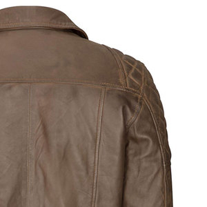 Chaqueta de Cuero Genuino para Hombre, Estilo Motociclista, Informal, para Invierno, Suave, Duradera, Cómoda, Abrigo de Moda Urbana - Product Image 4