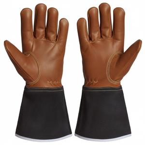 Guantes de Cuero Negros Resistentes al Calor Extremo (932°F) de 16 Pulgadas para Barbacoa, Chimenea, Camping y Exteriores - Product Image 5