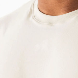 Camiseta Deportiva 100% Algodón para Hombre, Cuello Redondo, Tejido Grueso y Resistente, Anti-Pilling, Transpirable, con Diseño OEM - Product Image 5