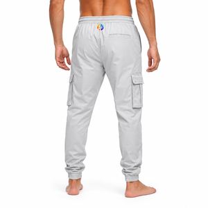 กางเกงคาร์โก้ผู้ชาย ดีไซน์กระเป๋าหลายช่อง ผ้าเนื้อนุ่ม ระบายอากาศได้ดี ทรงหลวม ใส่สบาย เหมาะกับการสวมใส่ในชีวิตประจำวันและสตรีทแวร์ - Product Image 3