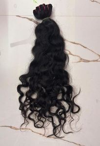 Extensions de cheveux indiens bruts extra longues 30-40 pouces, extensions de cheveux avec mèches, extensions de cheveux humains Genius Weft - Product Image 4