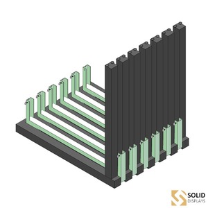ชั้นวางของแบบเลื่อนได้อิสระสไตล์อิตาลี พร้อมขาตั้ง ประกอบง่าย ดีไซน์น้ำหนักเบา เหมาะสำหรับใช้ในโชว์รูมภายในอาคาร - Product Image 1