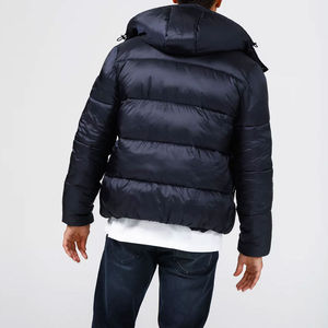 Veste d'hiver matelassée pour homme de haute qualité, col montant, couleur unie, best-seller, usage extérieur, prix raisonnable - Product Image 3