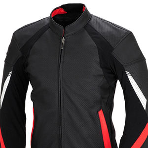 Veste de moto en cuir professionnelle à faible MOQ, prix bas, logo personnalisé disponible. - Product Image 4