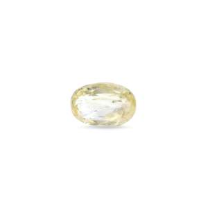 Loose Oval Cut Yellow Sapphire 2.7 Carat Gemstone for Fine Jewelry - Product Image 1