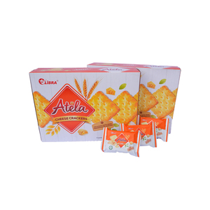 แครกเกอร์ชีส Libra Atela 204 กรัม บิสกิตกรอบ รสหวานและรสเค็ม รูปทรงสี่เหลี่ยม ขนมอบบรรจุกล่อง รับผลิตแบบ ODM OEM และมีตัวอย่างฟรี - Product Image 4