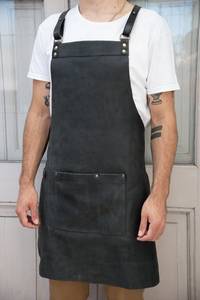 Luxury Handmade Lightweight Waterproof Leather <b>Apron</b> for Kitchen <b>BBQ</b> Grill Durable Heat Resistant Bulk Supply OEM Customization - Product Image 6