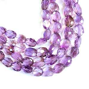 Cuentas facetadas de amatista rosa AAA, cuentas de amatista rosa natural de 4x11-6x13 mm para la fabricación de joyas, 16 pulgadas - Product Image 5